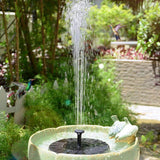 Orvien | Solar Fountain Pump with LED Lights and 4 Spray Modes for Birdbath, Pond and Garden