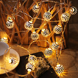 Sorielle | Moroccan Ball Solar and Battery String Lights in Warm White and Multicolour for Garden and Patio