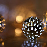 Sorielle | Moroccan Ball Solar and Battery String Lights in Warm White and Multicolour for Garden and Patio