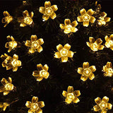 Melique | Solar Flower String Lights with 8 Modes and Multicolour LED for Garden, Patio and Balcony