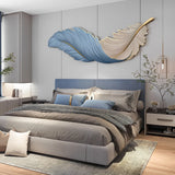 Zyvox | LED Feather Wall Art Light with Engraved Design for Bedroom and Living Room Décor