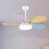 Tirek | Nordic Wooden Blade Ceiling Fan with Full Spectrum LED and Remote Control for Living Room and Bedroom