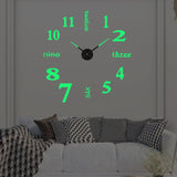 Trevix | Modern Wall Clock 3D Modern Large Decorative Clock with Silent Movement for Home Interiors