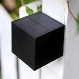 Miro | Modern Black Solar Outdoor Wall Light with Dusk-to-Dawn Technology and IP55 Rating for Garden