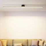 Lunorix | Modern Linear Ceiling Light Slim LED Flush Mount for Contemporary Living Room and Bedroom Lighting