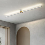 Lunorix | Modern Linear Ceiling Light Slim LED Flush Mount for Contemporary Living Room and Bedroom Lighting