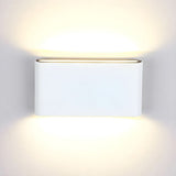 Rivo | Modern Round Aluminium Outdoor Wall Light in Black and White, 6W and 12W, IP65 Rated