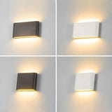 Rivo | Modern Round Aluminium Outdoor Wall Light in Black and White, 6W and 12W, IP65 Rated