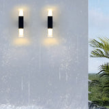 Nalo | Slim Outdoor Wall Light with IP65 Rating in Aluminium and Acrylic with Warm, Neutral or Cool White LED