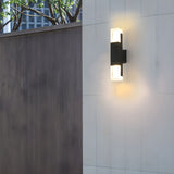 Nalo | Slim Outdoor Wall Light with IP65 Rating in Aluminium and Acrylic with Warm, Neutral or Cool White LED