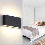 Rivo | Modern Round Aluminium Outdoor Wall Light in Black and White, 6W and 12W, IP65 Rated
