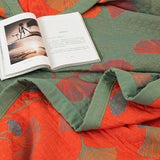 Talune | Organic Cotton Ginkgo Leaf Quilt with Breathable 3-Layer Jacquard Design