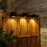 Miro | Modern Black Solar Outdoor Wall Light with Dusk-to-Dawn Technology and IP55 Rating for Garden