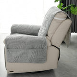 Cozique | Recliner Chair Cover Anti Slip Sofa Protector with Leaf Pattern for Living Room and Home Use