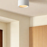 Velari | Minimalist Porcelain Flush Mount Ceiling Light with Gold Finish for Kitchens, Bedrooms & Hallways