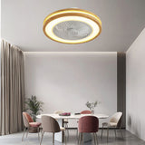 Solven | Japanese Style Solid Wood Ceiling Fan with Dimmable LED and Remote Control for Bedroom and Living Room