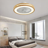 Solven | Japanese Style Solid Wood Ceiling Fan with Dimmable LED and Remote Control for Bedroom and Living Room