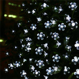 Melique | Solar Flower String Lights with 8 Modes and Multicolour LED for Garden, Patio and Balcony