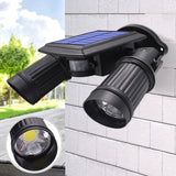 Odea | Solar Dual Head Motion Sensor Security Light with 600 Lumen LED and IP65 Rating for Garden
