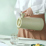 Virexen | Insulated Carafe Stainless Steel Thermal Jug with Wooden Handle for Coffee, Tea and Home Use
