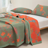 Talune | Organic Cotton Ginkgo Leaf Quilt with Breathable 3-Layer Jacquard Design