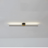 Lunorix | Modern Linear Ceiling Light Slim LED Flush Mount for Contemporary Living Room and Bedroom Lighting