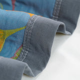 Zivara | Decorative Cotton Quilt with Ginkgo Leaf Pattern and Reversible Jacquard Finish