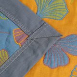Zivara | Decorative Cotton Quilt with Ginkgo Leaf Pattern and Reversible Jacquard Finish