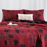 Talune | Organic Cotton Ginkgo Leaf Quilt with Breathable 3-Layer Jacquard Design