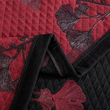 Talune | Organic Cotton Ginkgo Leaf Quilt with Breathable 3-Layer Jacquard Design