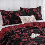 Talune | Organic Cotton Ginkgo Leaf Quilt with Breathable 3-Layer Jacquard Design