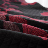 Talune | Organic Cotton Ginkgo Leaf Quilt with Breathable 3-Layer Jacquard Design