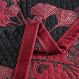 Talune | Organic Cotton Ginkgo Leaf Quilt with Breathable 3-Layer Jacquard Design