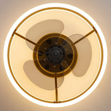 Zuno | Modern Round Ceiling Fan with Tri-Colour LED Light and Remote Control for Bedroom and Living Room