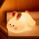 Amoura | Cute LED Night Light Rechargeable Soft Silicone Bedside Lamp