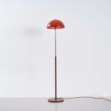 Evelisse | Retro-Inspired Floor Lamp with Amber Dome and Warm Glow