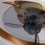 Zuno | Modern Round Ceiling Fan with Tri-Colour LED Light and Remote Control for Bedroom and Living Room