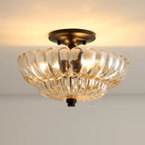 Amyra | Vintage Amber Glass Ceiling Lamp for Living Room and Bedroom
