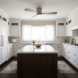 Arvienne | Nordic Wooden Ceiling Fan Light with LED for Modern Bedrooms