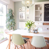 Sirela | Vintage Pumpkin Glass Pendant Light with Coloured Shades for Dining Rooms & Kitchens