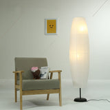 Nerissa | Modern Paper Shade Floor Lamp with Dual E14 Lights for Bedroom and Living Room