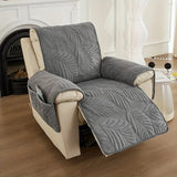 Cozique | Recliner Chair Cover Anti Slip Sofa Protector with Leaf Pattern for Living Room and Home Use