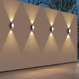 Vaselle | Nordic Up Down LED Outdoor Wall Light with Frosted Acrylic and IP65 Waterproof Aluminium Design