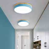 Lunara | Modern Wooden LED Ceiling Light in Natural Warm Tones