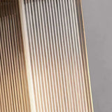 Brenor | Modern Outdoor Wall Light with Ribbed Acrylic Panel and IP68 Rating for Courtyard and Terrace