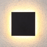 Tarev | Minimalist Round and Square Outdoor LED Wall Light with IP65 Waterproof Rating in Black or White