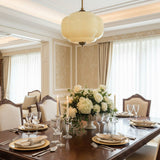 Sirela | Vintage Pumpkin Glass Pendant Light with Coloured Shades for Dining Rooms & Kitchens