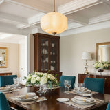 Sirela | Vintage Pumpkin Glass Pendant Light with Coloured Shades for Dining Rooms & Kitchens