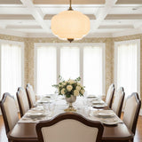 Sirela | Vintage Pumpkin Glass Pendant Light with Coloured Shades for Dining Rooms & Kitchens