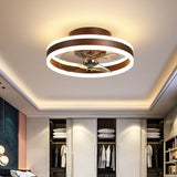 Zuno | Modern Round Ceiling Fan with Tri-Colour LED Light and Remote Control for Bedroom and Living Room